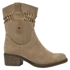 BRUNO ROSSI - Botín Mujer Cuero Beige