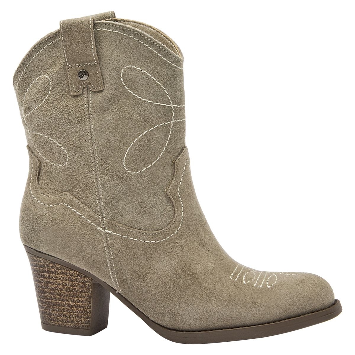BRUNO ROSSI - Bota Vaquera Mujer Cuero Taupe Bruno Rossi