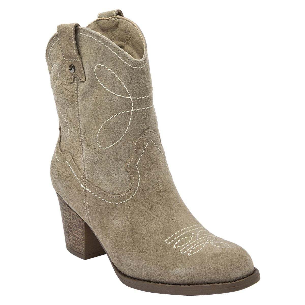 BRUNO ROSSI - Bota Vaquera Mujer Cuero Taupe Bruno Rossi