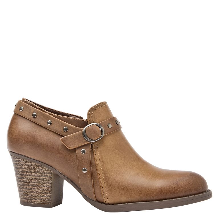 Zapato Casual Mujer Cuero Café