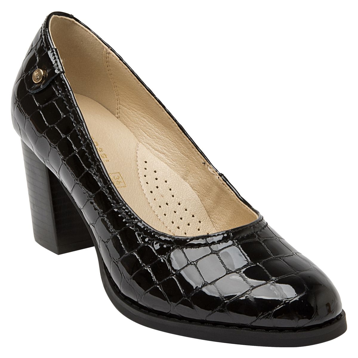BRUNO ROSSI - Zapato Formal Mujer Cuero Negro Bruno Rossi