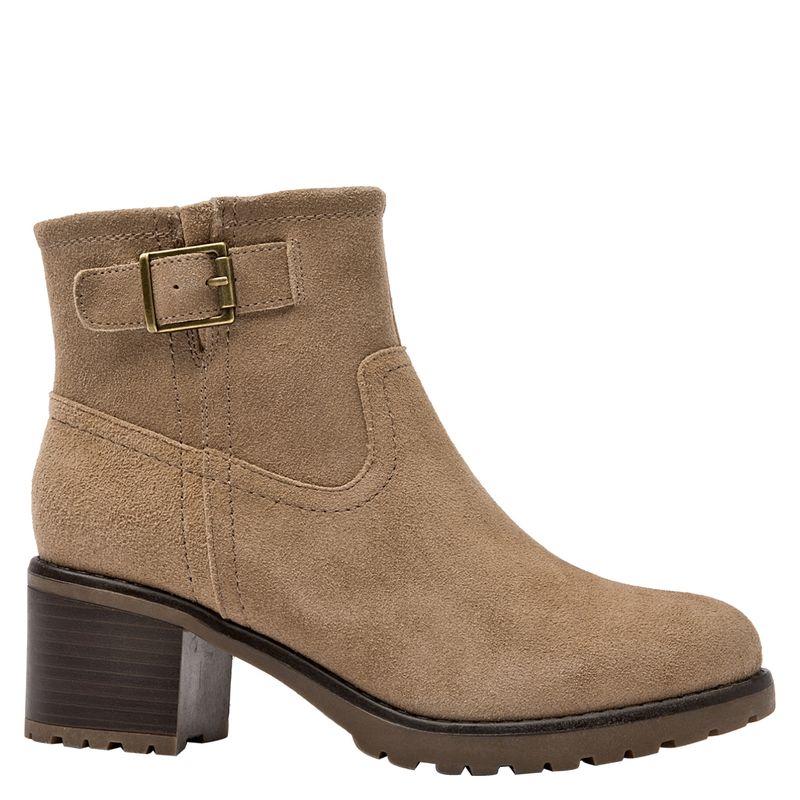BRUNO ROSSI - Botín Mujer Cuero Beige Bruno Rossi