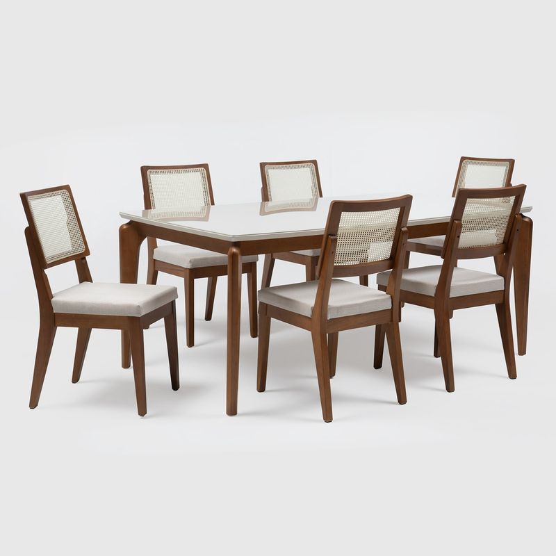 DECOCASA - Juego Comedor Laurent 6 Sillas Decocasa