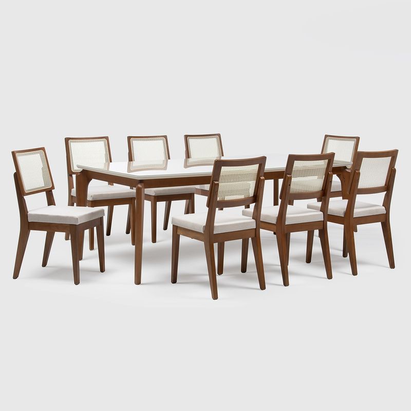 DECOCASA - Juego Comedor Laurent 8 Sillas Decocasa