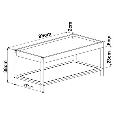 Imagen 2 del producto Mesa De Centro Oslo Ratan