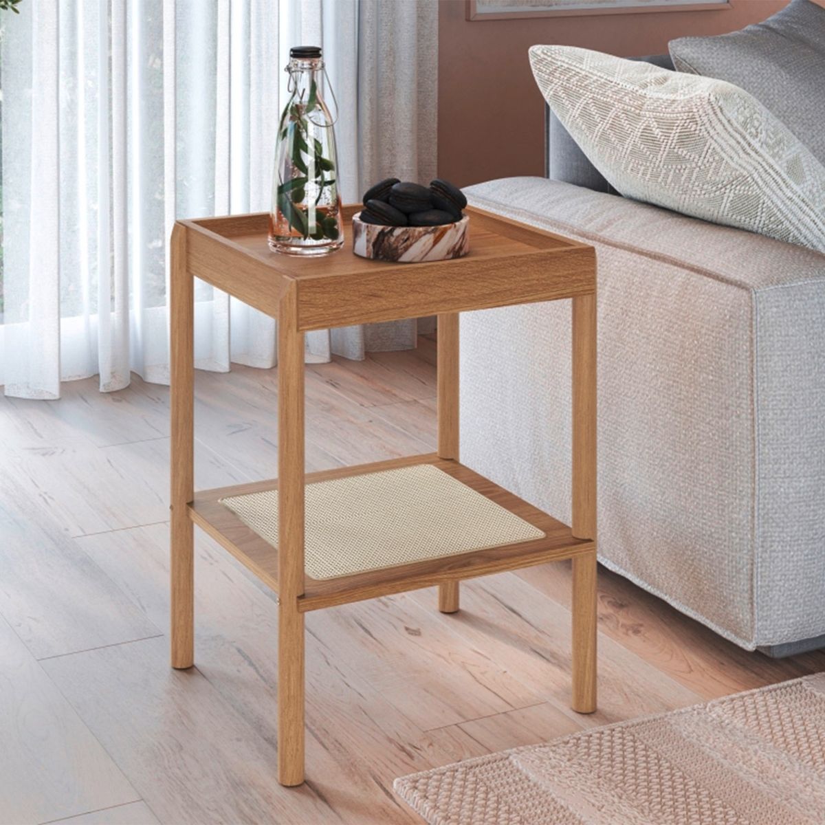 DECOCASA - Mesa Lateral Ratan Decocasa