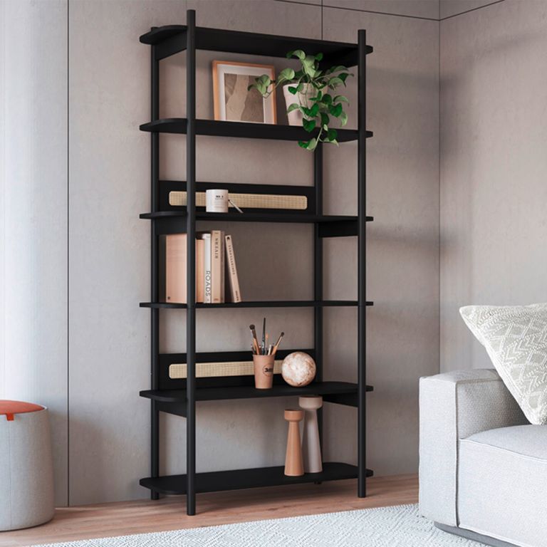 DECOCASA Estante 27965 6 Repisas Negro