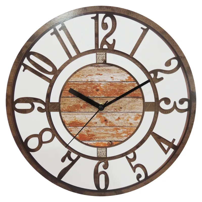 RONDA - Reloj Mural Numero Marrones 30 Cm Ronda