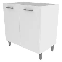 TECNOMOBILI - Mueble Base Para Lavaplatos 2 Puertas Blanco Espesor 15Mm Tecnomobil