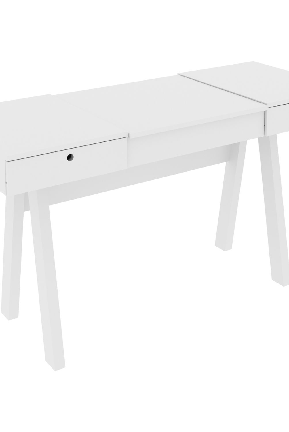 TECNOMOBILI - Tocador 2 Cajones-Espejo Blanco Pe2002 Tecnomobili
