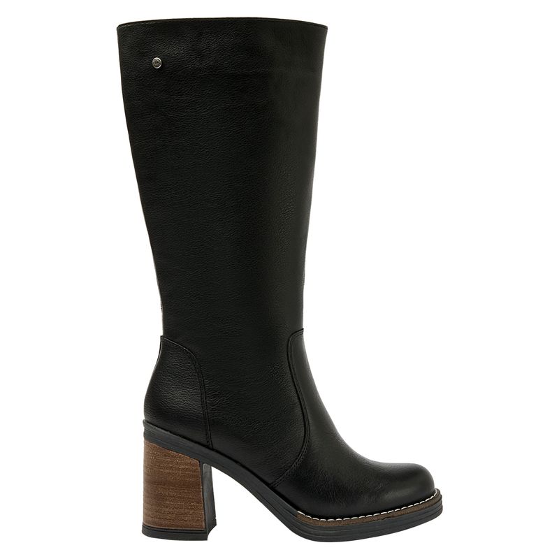 POLLINI - Bota Mujer Cuero Negro Pollini