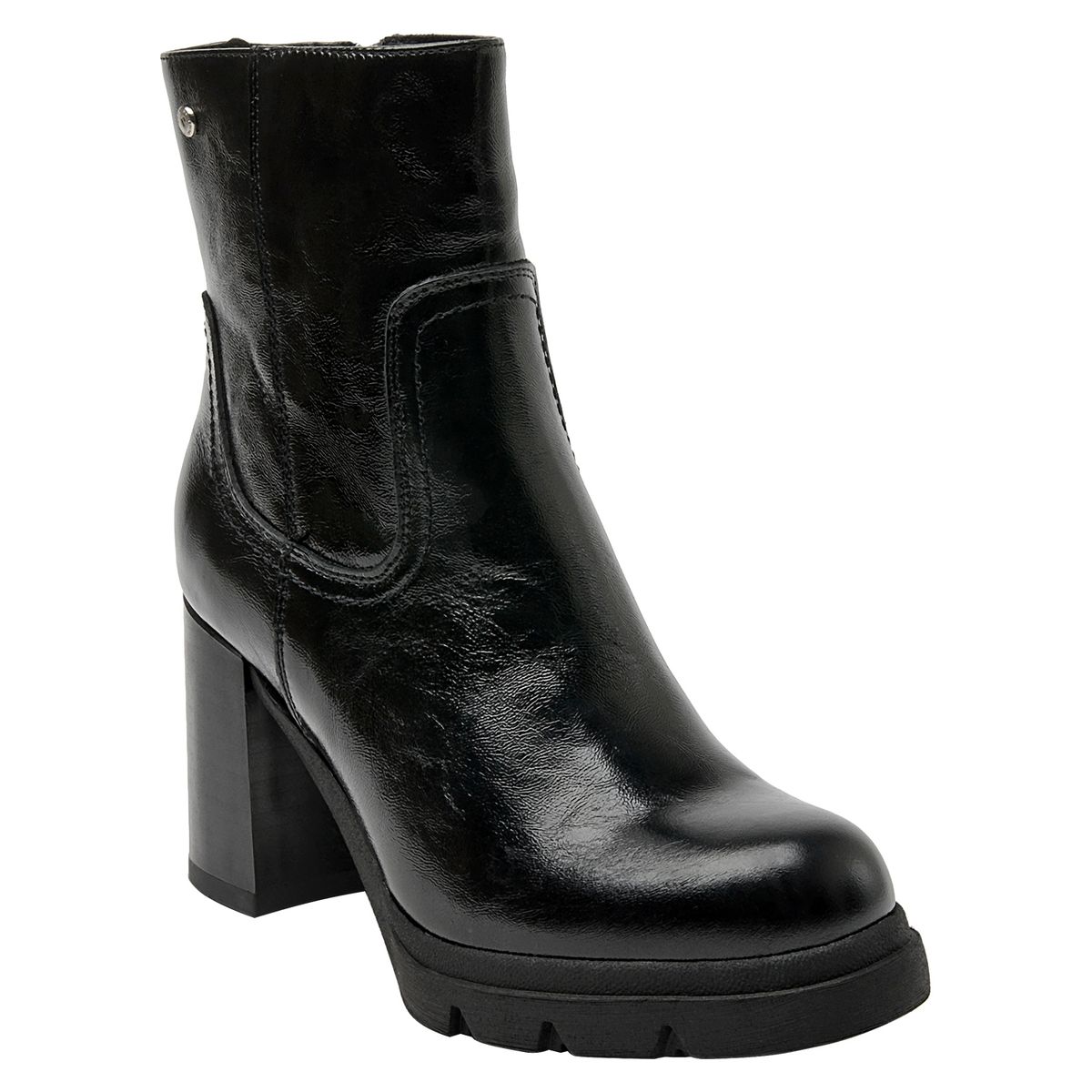 POLLINI - Botín Mujer Cuero Negro Pollini