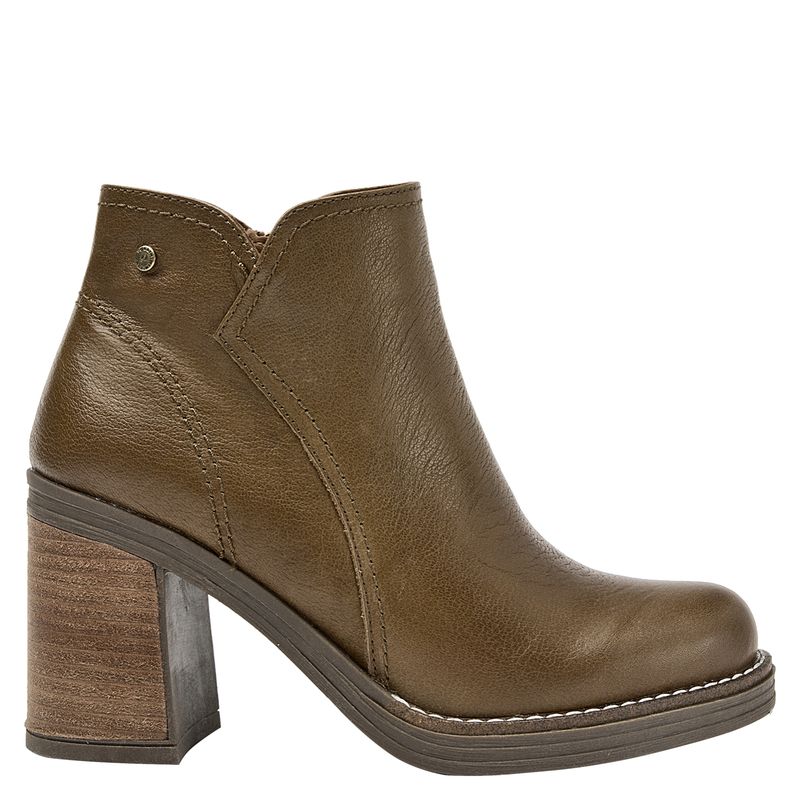 POLLINI - Botín Mujer Cuero Café Pollini