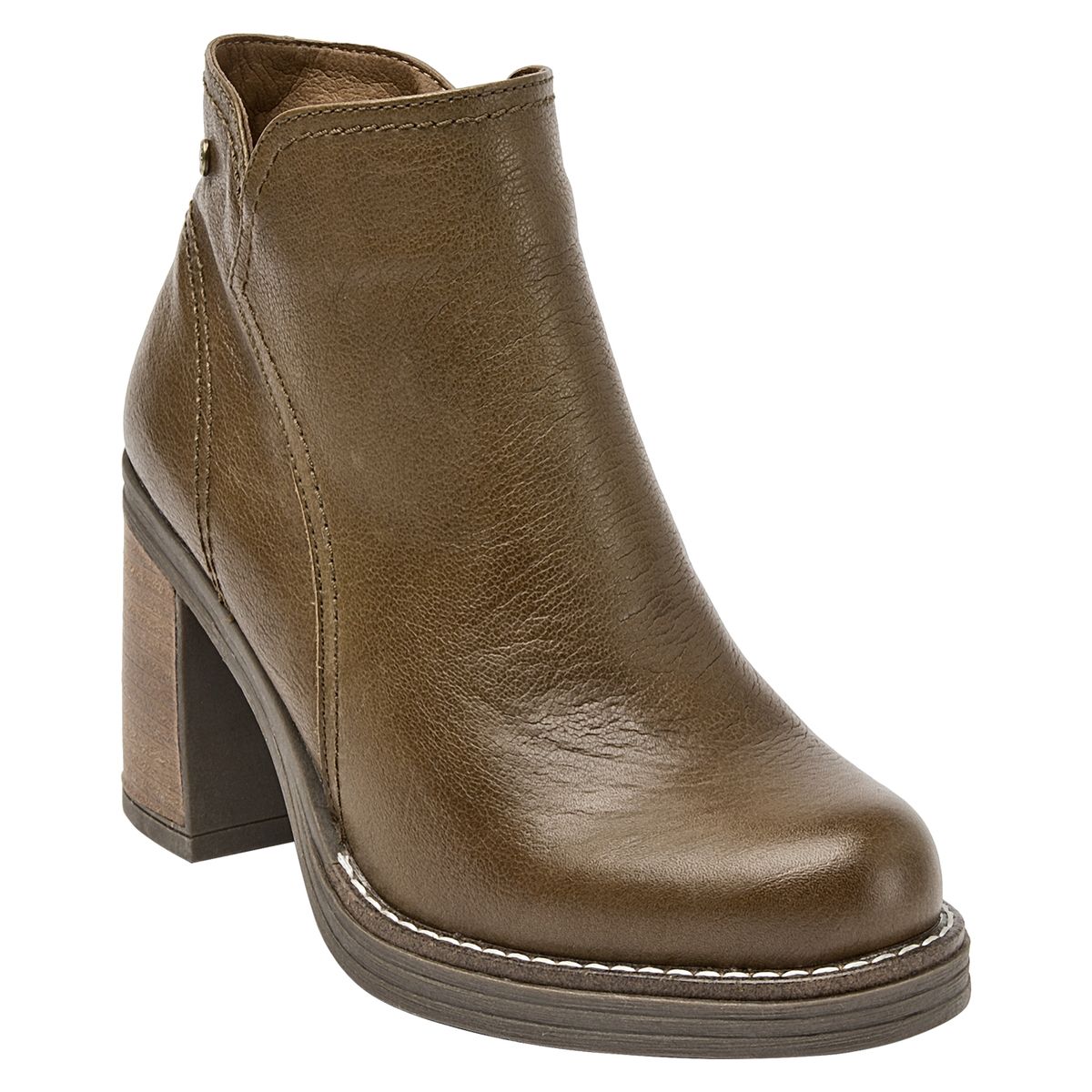 POLLINI - Botín Mujer Cuero Café Pollini