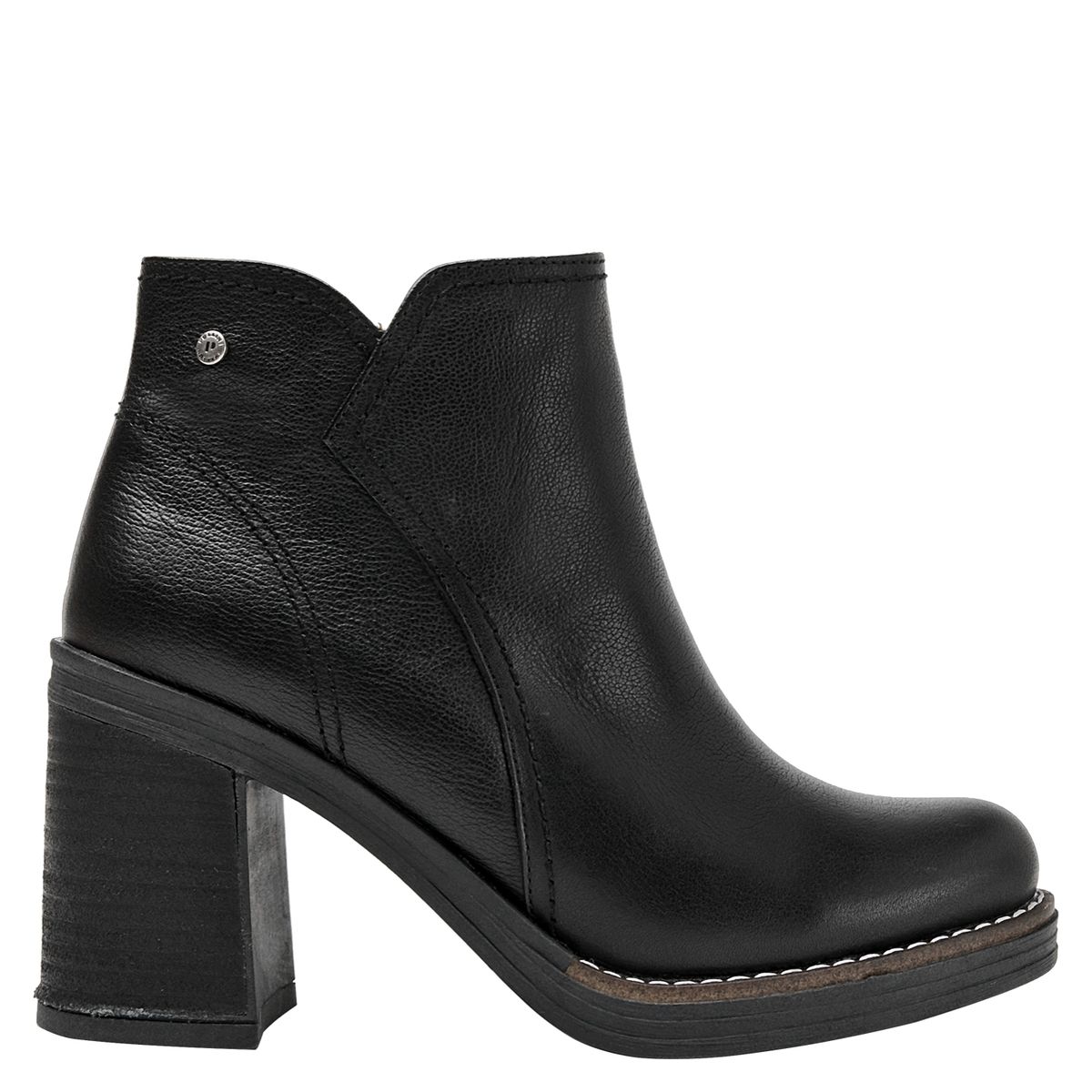 POLLINI - Botín Mujer Cuero Negro Pollini