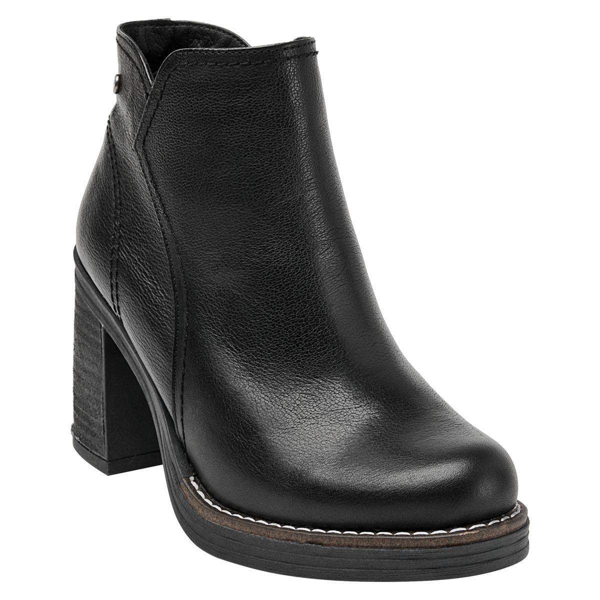POLLINI - Botín Mujer Cuero Negro Pollini