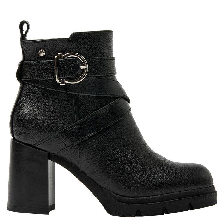 POLLINI Botín Mujer Cuero Negro