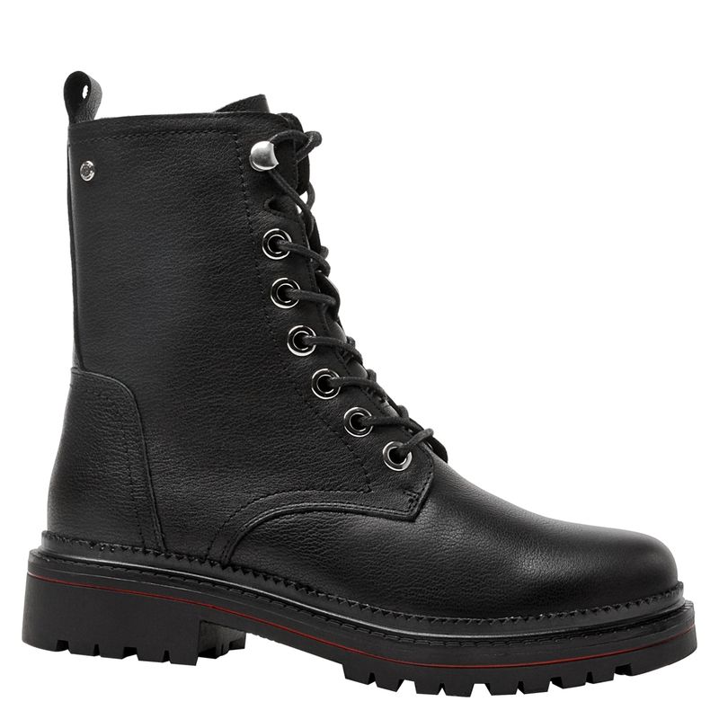 POLLINI - Botín Mujer Cuero Negro Pollini