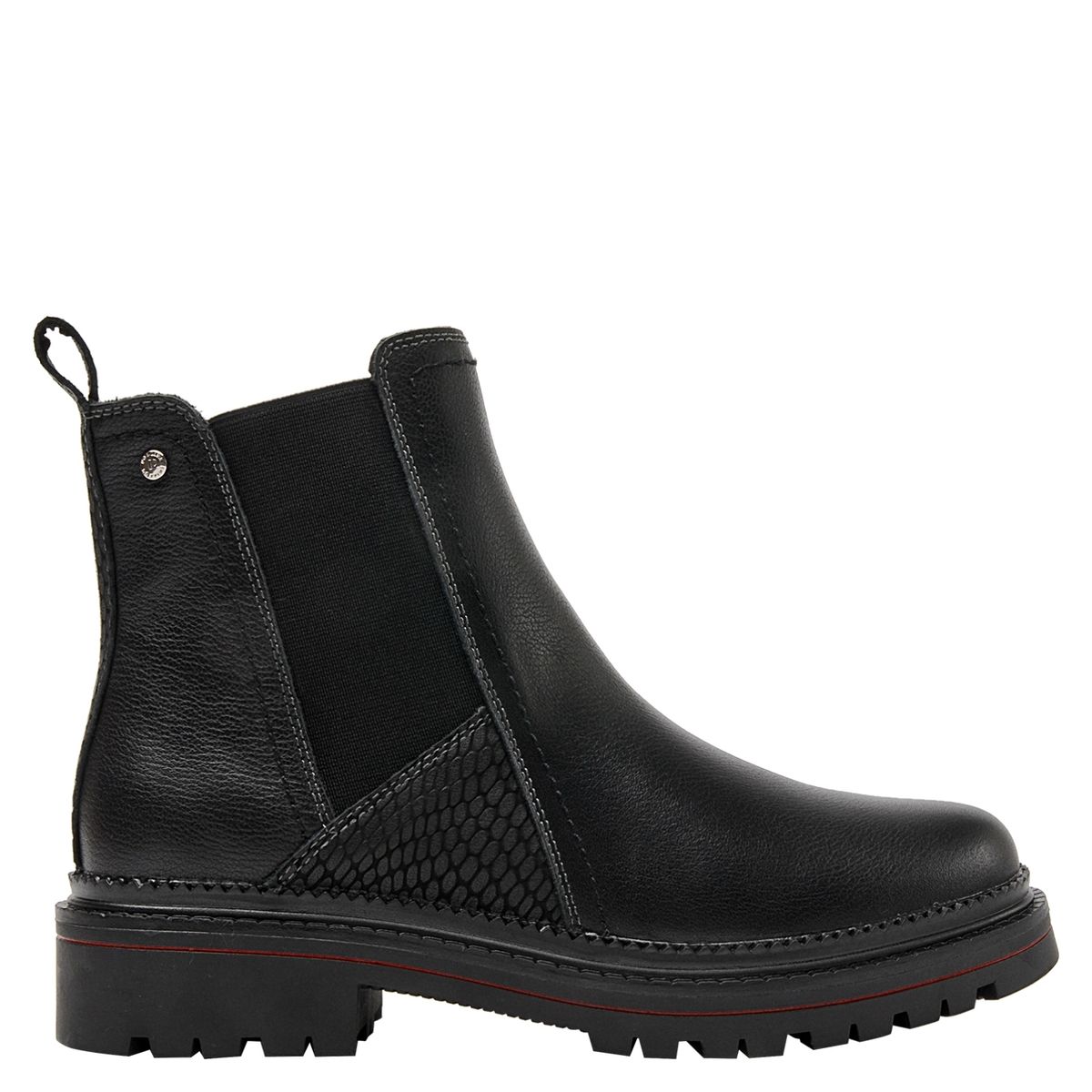 POLLINI - Botín Mujer Cuero Negro Pollini