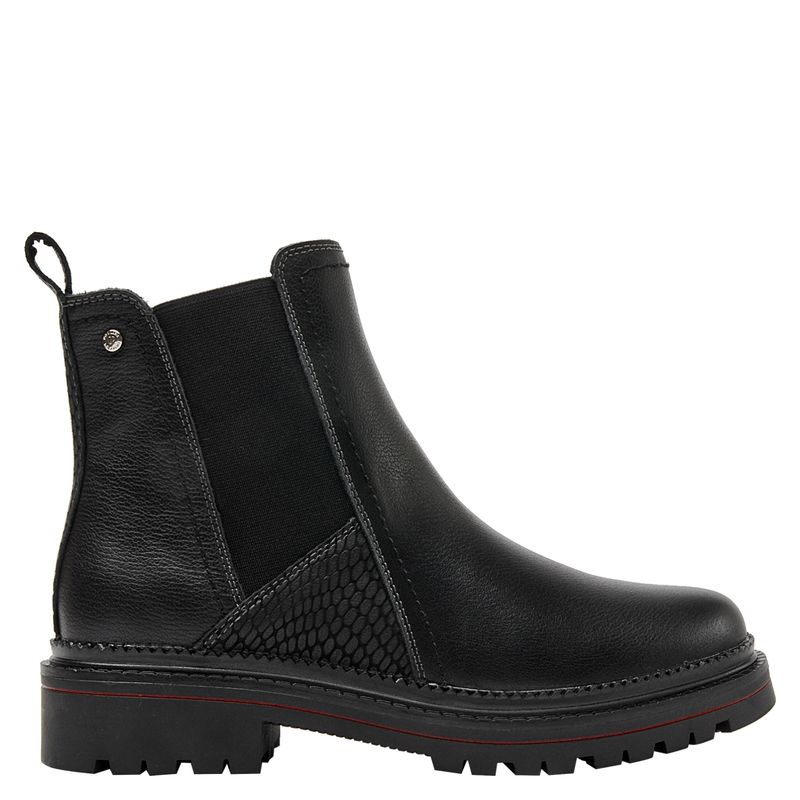 POLLINI - Botín Mujer Cuero Negro Pollini