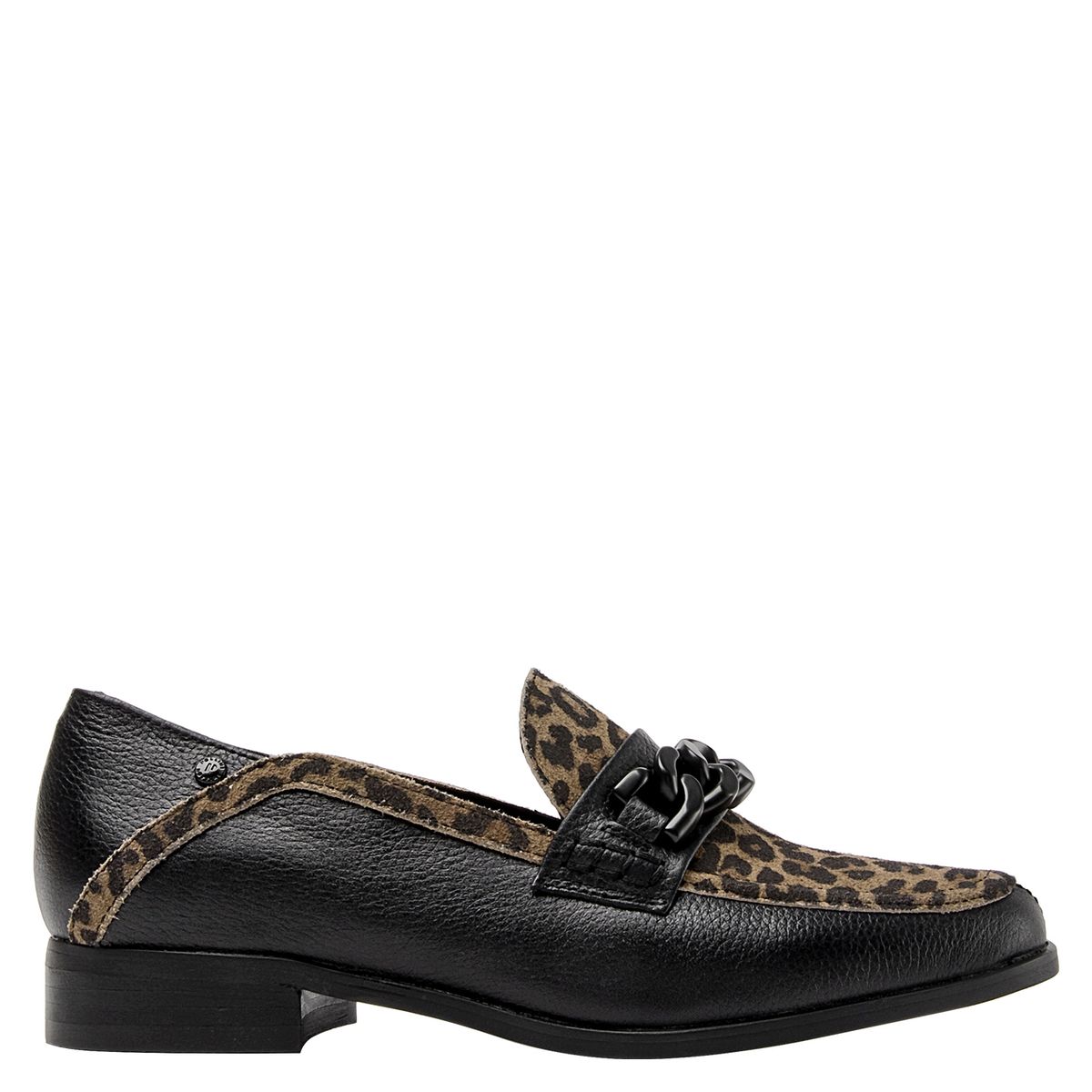 POLLINI - Mocasín Mujer Cuero Animal Print Pollini