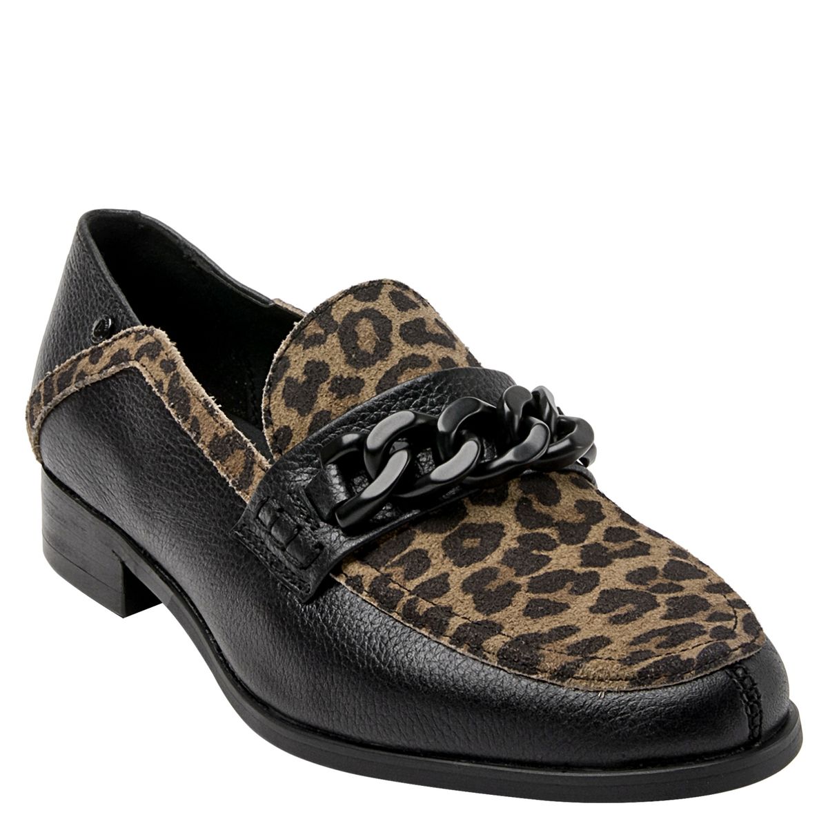 POLLINI - Mocasín Mujer Cuero Animal Print Pollini
