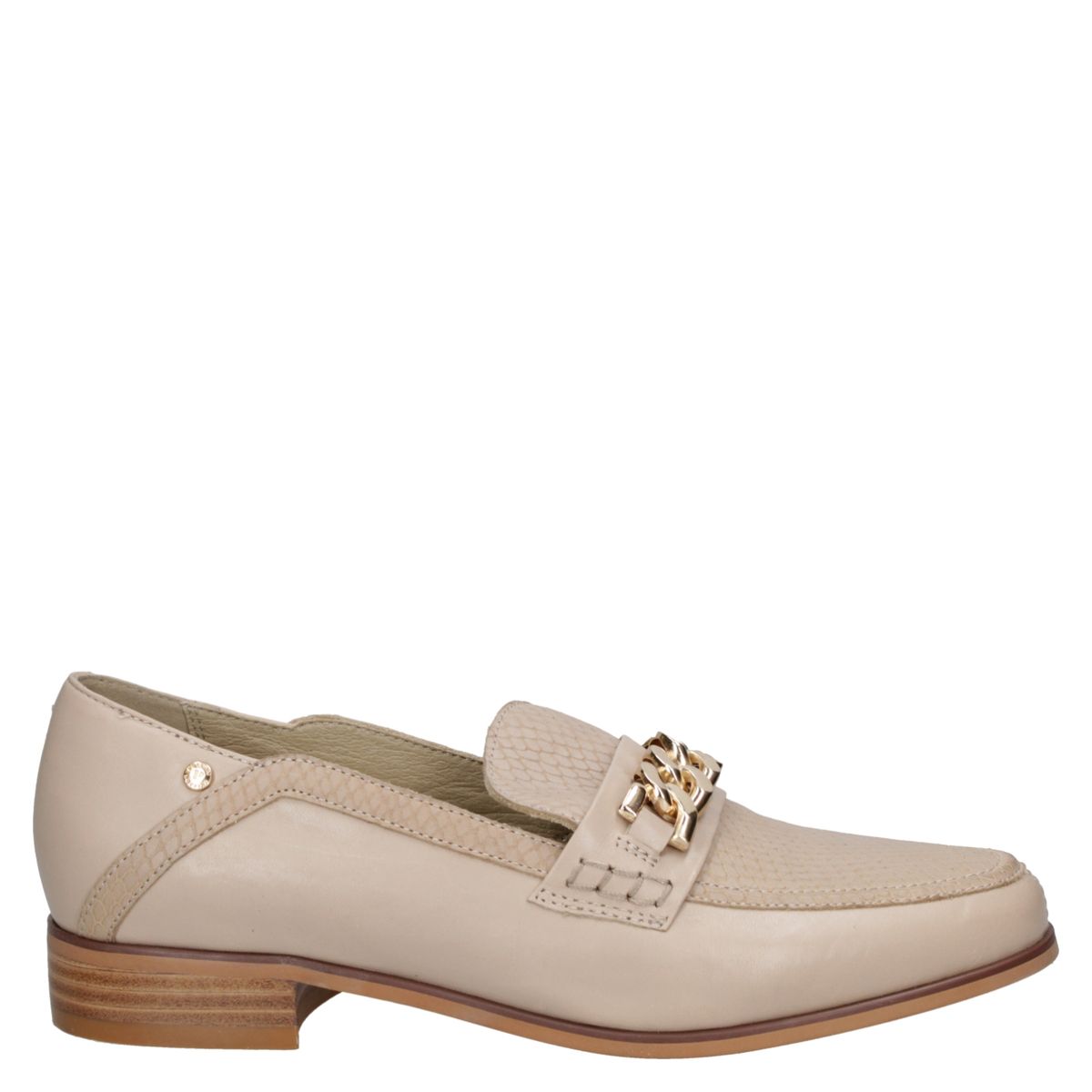 POLLINI - Zapato Casual Mujer Cuero Beige Pollini