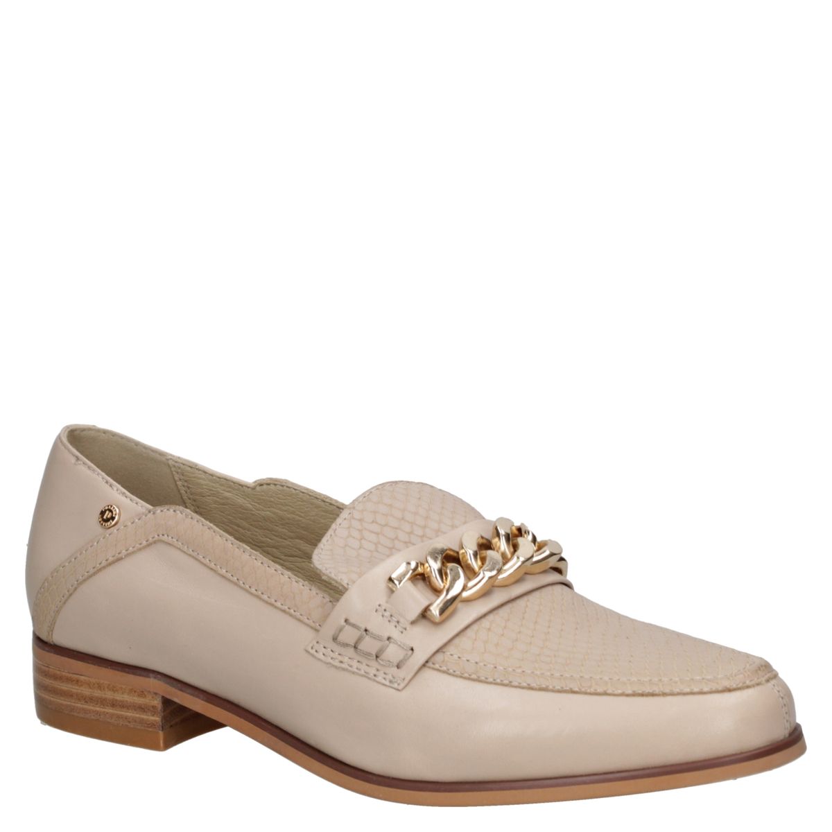 POLLINI - Zapato Casual Mujer Cuero Beige Pollini