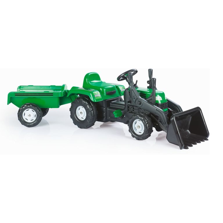 Tractor Ranch Verde Con Carrito Pala
