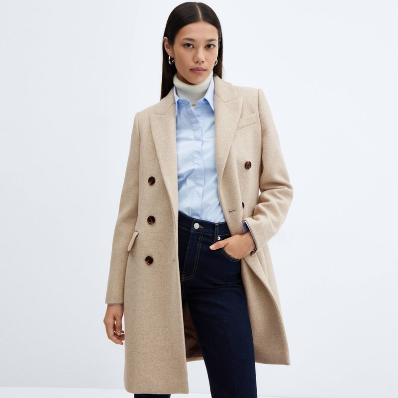 Jeans Catlogo Violeta Violeta Mango Rebajas 2021 MANGO Abrigo Lana