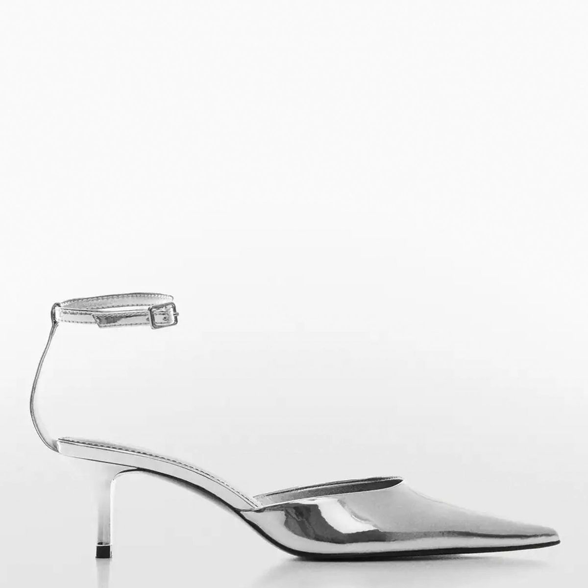 MANGO - Ballerina Mujer Plateado Mango