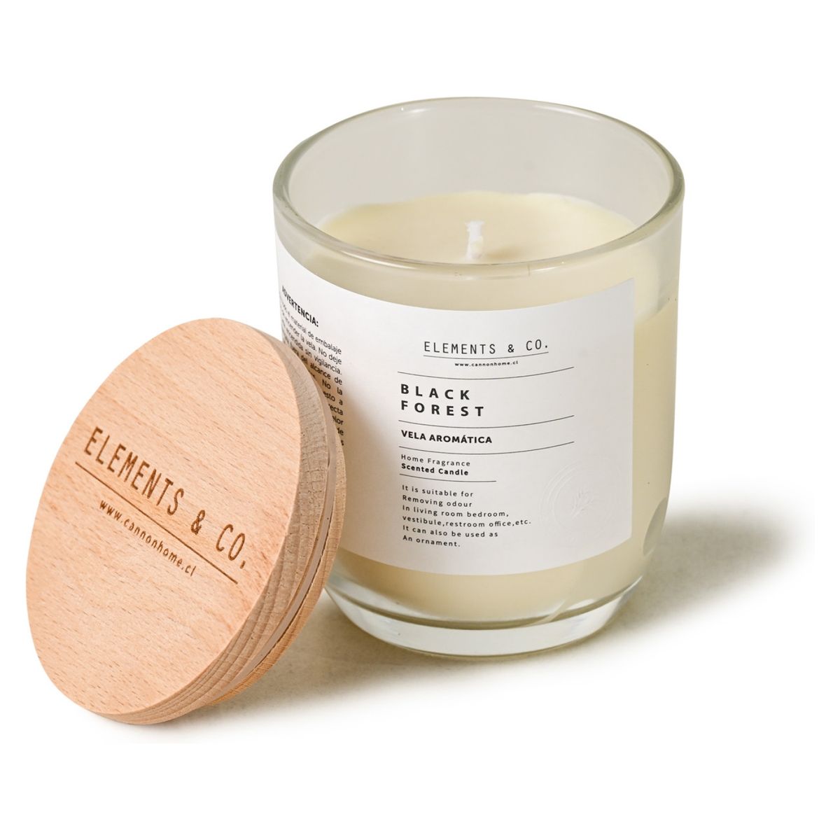 ELEMENTS & CO - Velas Aromática Black 180 G Cannon-Elements And Co