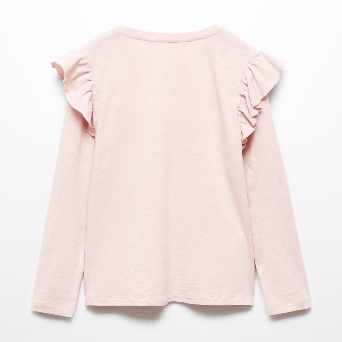 MANGO KIDS - Polera Manga Larga Volantes Niña Mango Kids