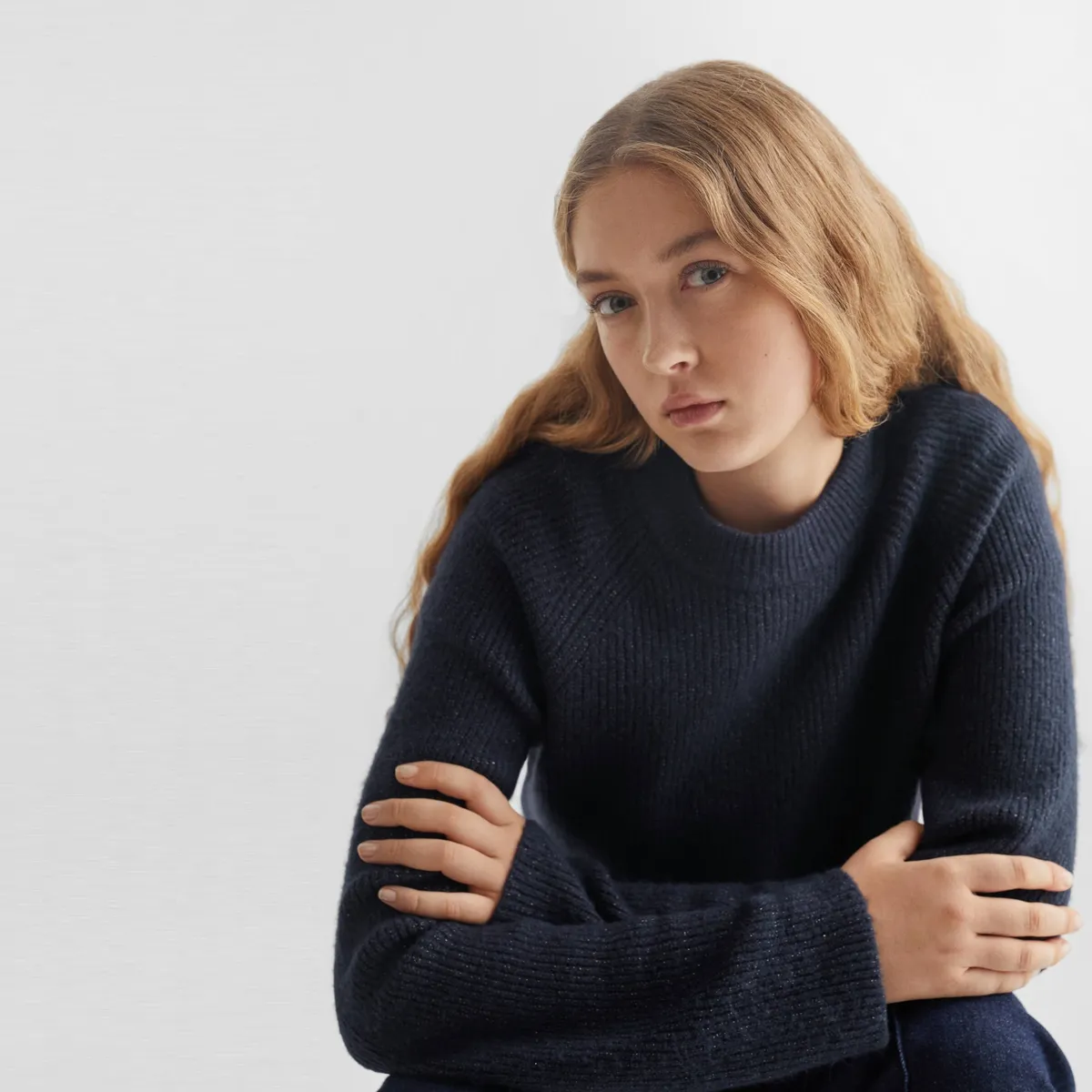 MANGO TEEN - Sweater Punto Brillante Niña Mango Teen