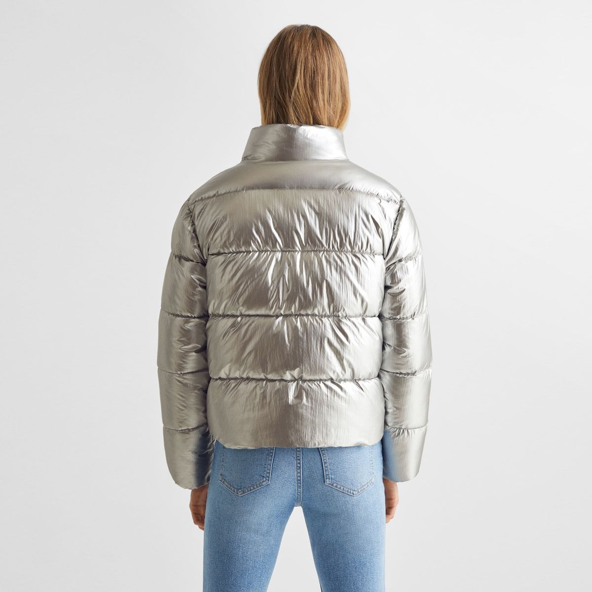 MANGO TEEN - Parka Metalizado Acolchado Niña Mango Teen