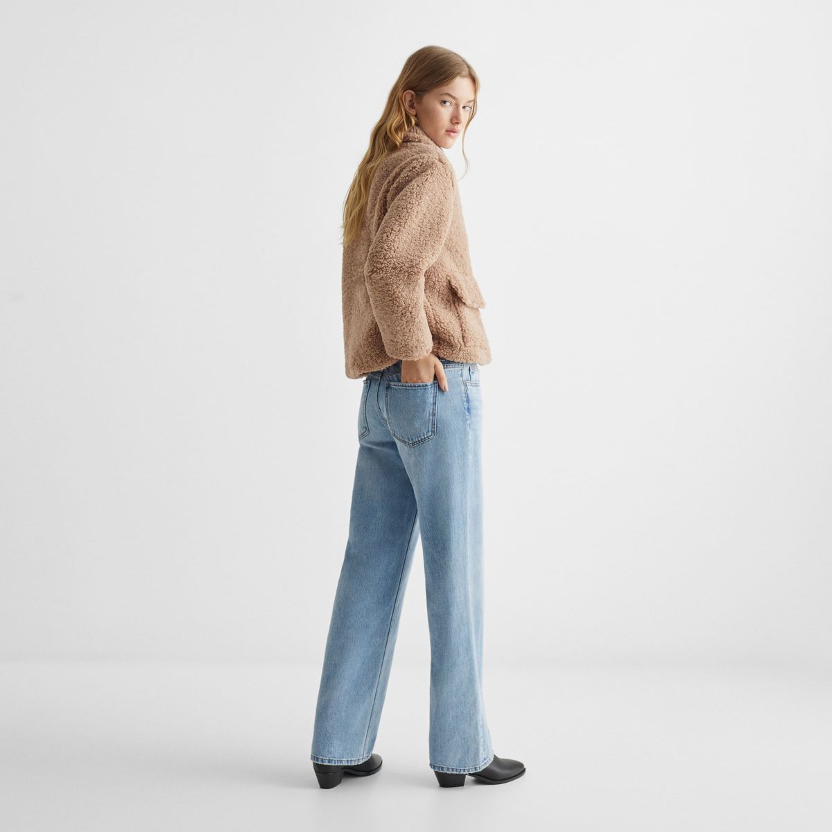 MANGO TEEN - Abrigo Borreguito Niña Mango Teen