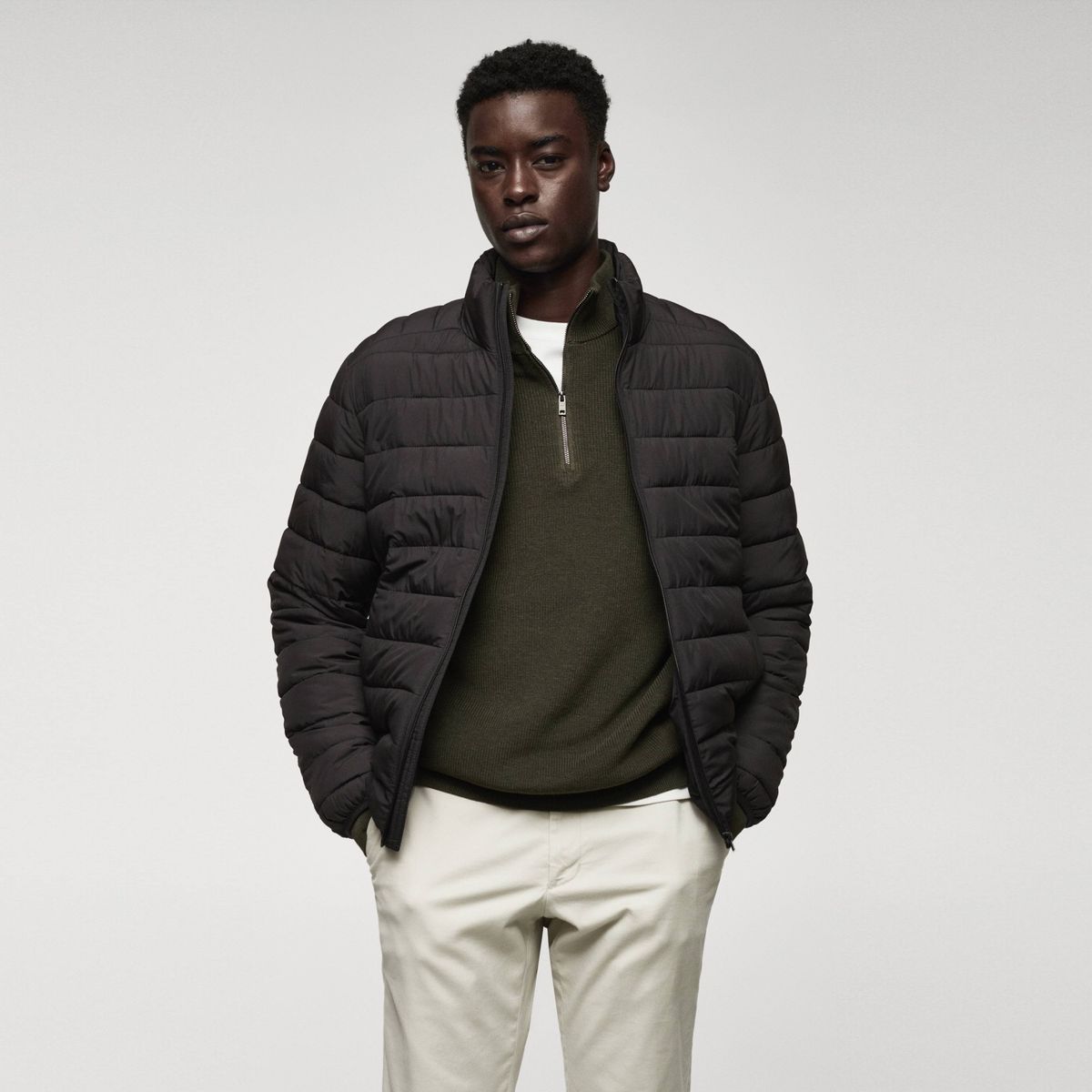 MANGO MAN - Chaqueta Acolchada Ultra Ligera Water-Repellent Hombre Mango Man