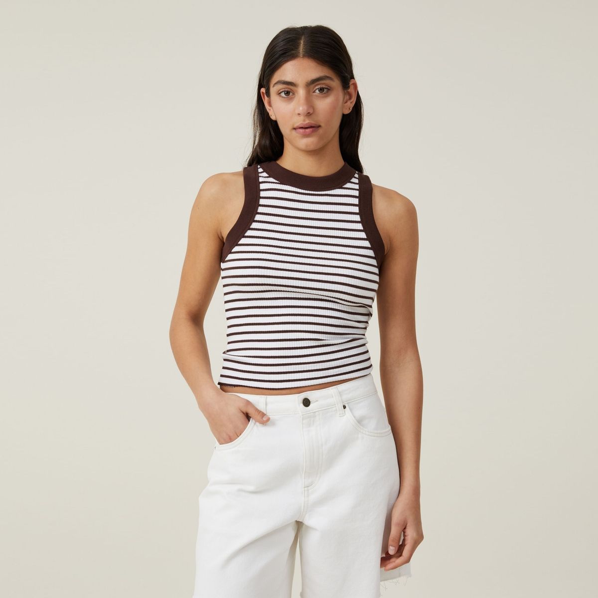 COTTON ON - Polera Sin Mangas Algodón Mujer Cotton On