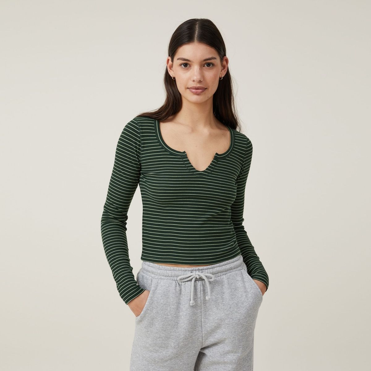 COTTON ON - Polera Manga Larga Mujer Cotton On