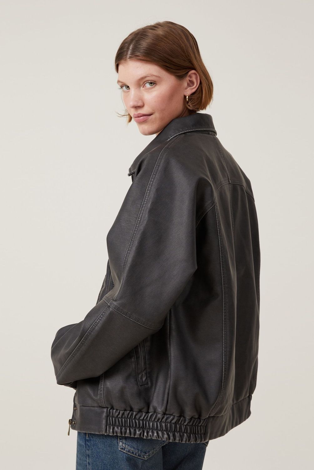COTTON ON - Bomber Jacket Pu Mujer Cotton On