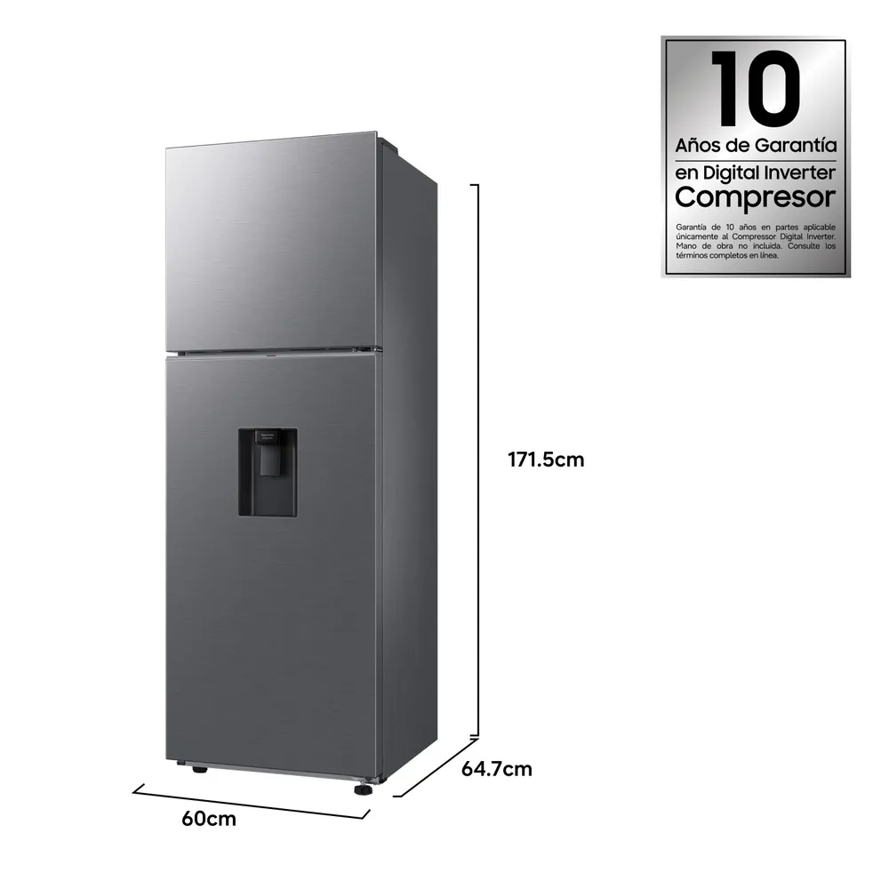 Refrigerador Top Mount Freezer 301 Litros Water Dispenser, foto 3