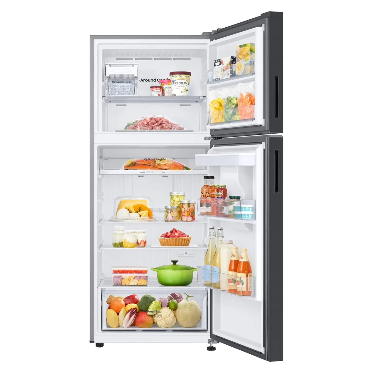 SAMSUNG - Refrigerador Top Mount Freezer Black 384 L con WiFi Samsung