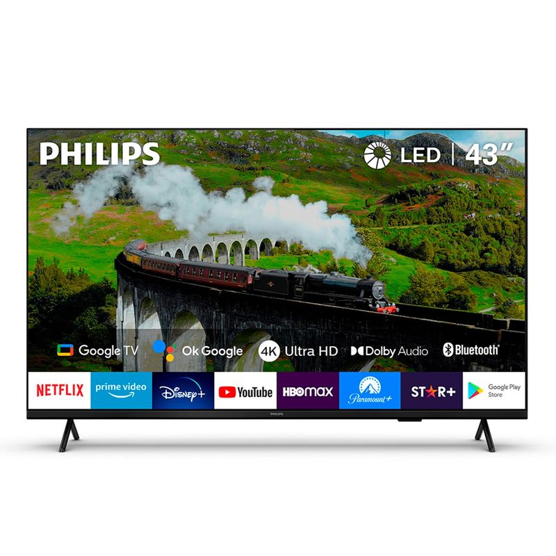PHILIPS - LED Smart TV 43" 43PUD7408 4K Ultra HD Philips