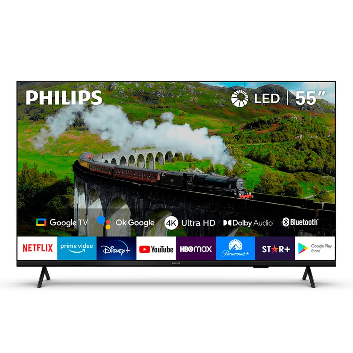 PHILIPS - LED Smart TV 55" 55PUD7408 4K Ultra HD Philips