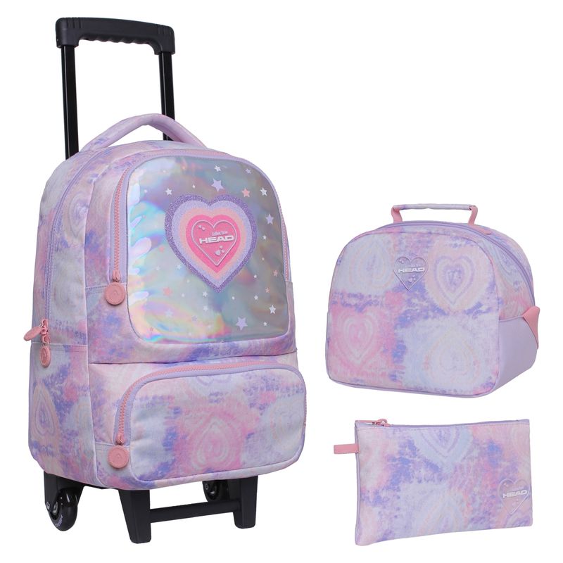 HEAD - Pack Bakan Mochila Con Ruedas + Lonchera + Estuche Unisex Head