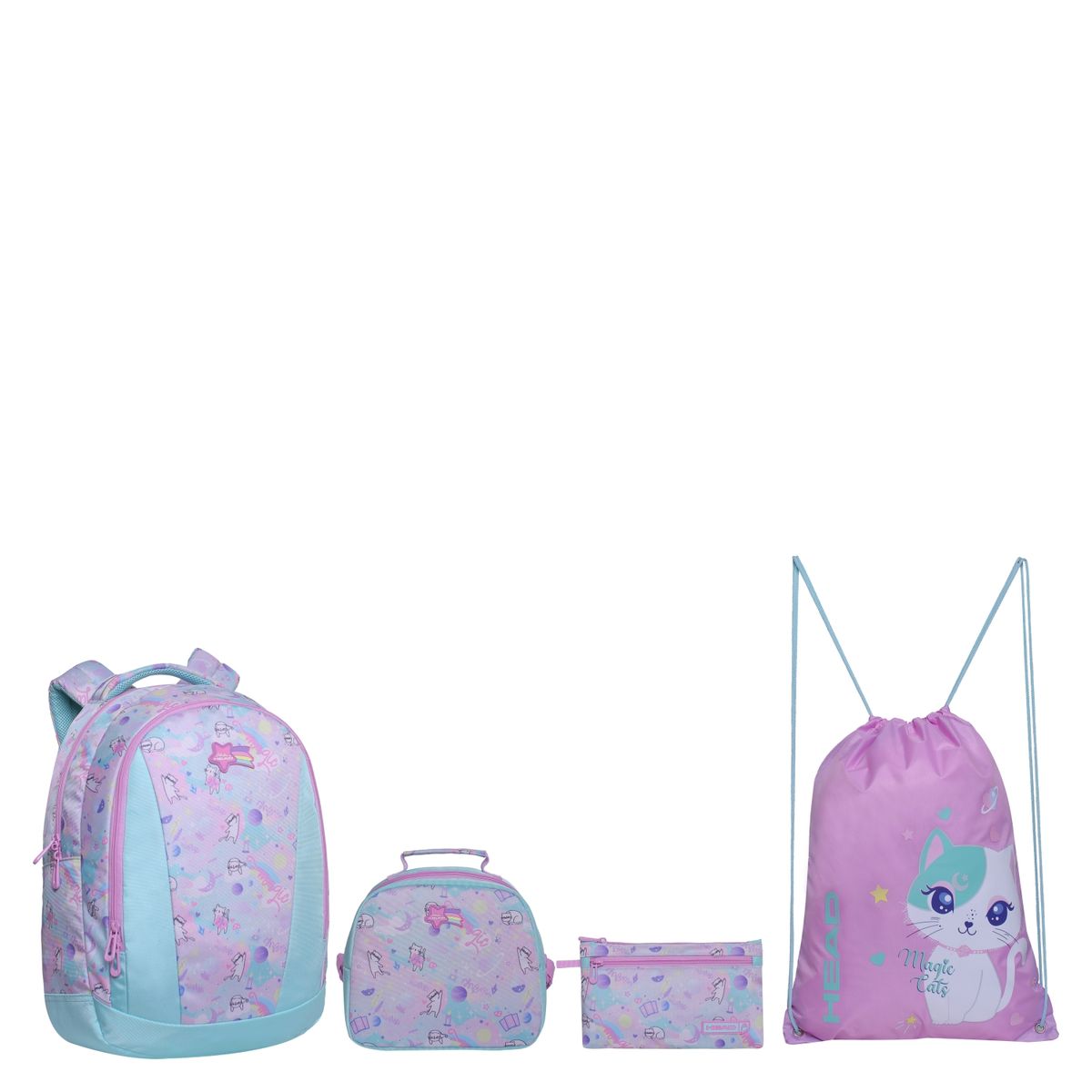 HEAD - Pack Top Mochila + Lonchera + Estuche + Bolso Head