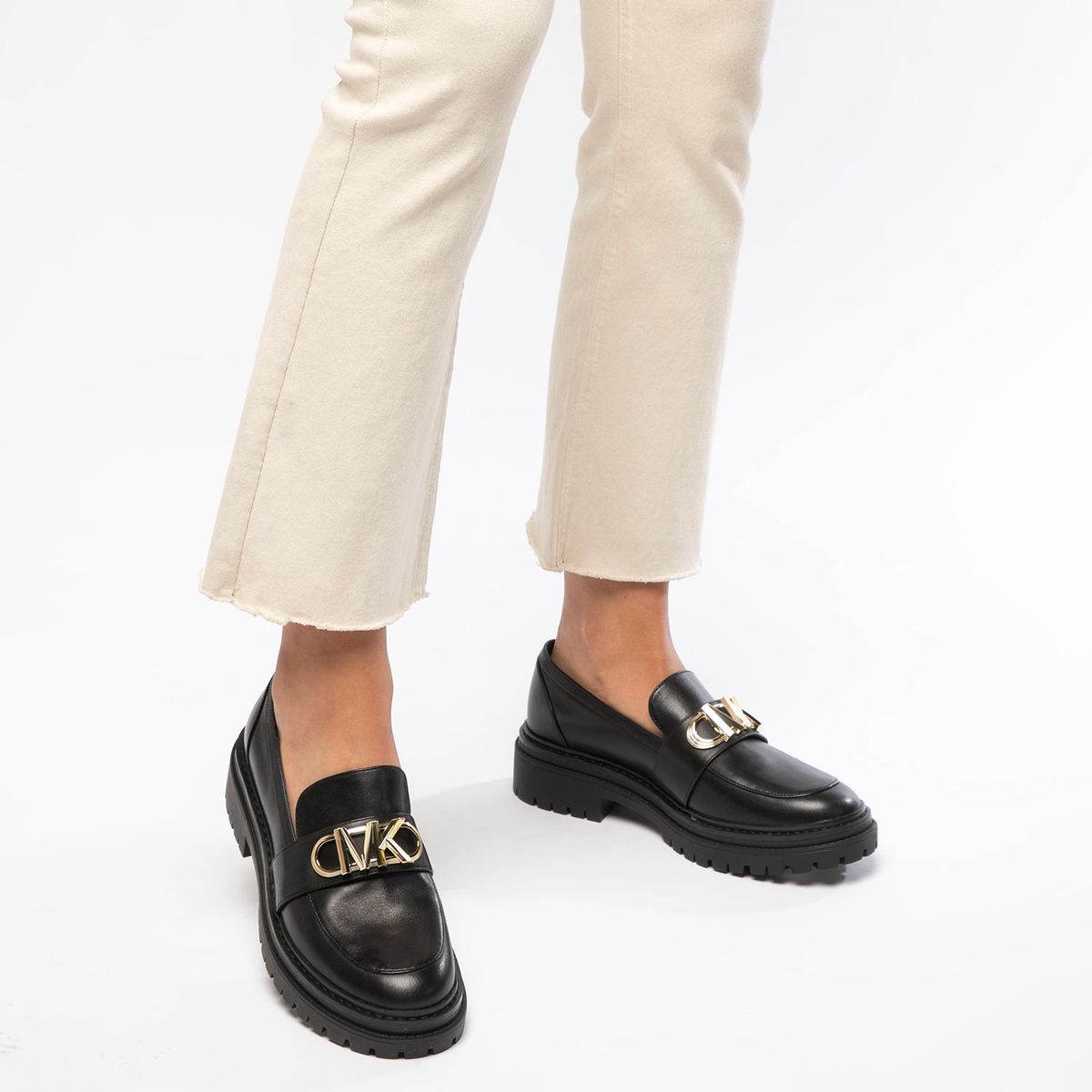 MICHAEL KORS - Mocasín Mujer Cuero Negro Michael Kors