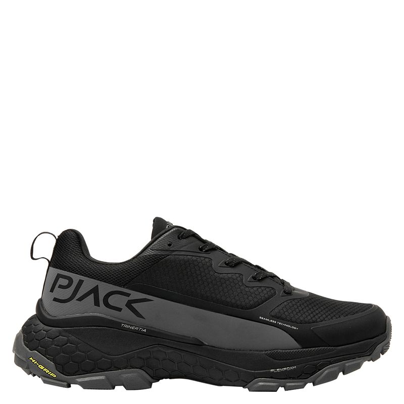 PJACK - Zapatilla Running Hombre Negro Pjack