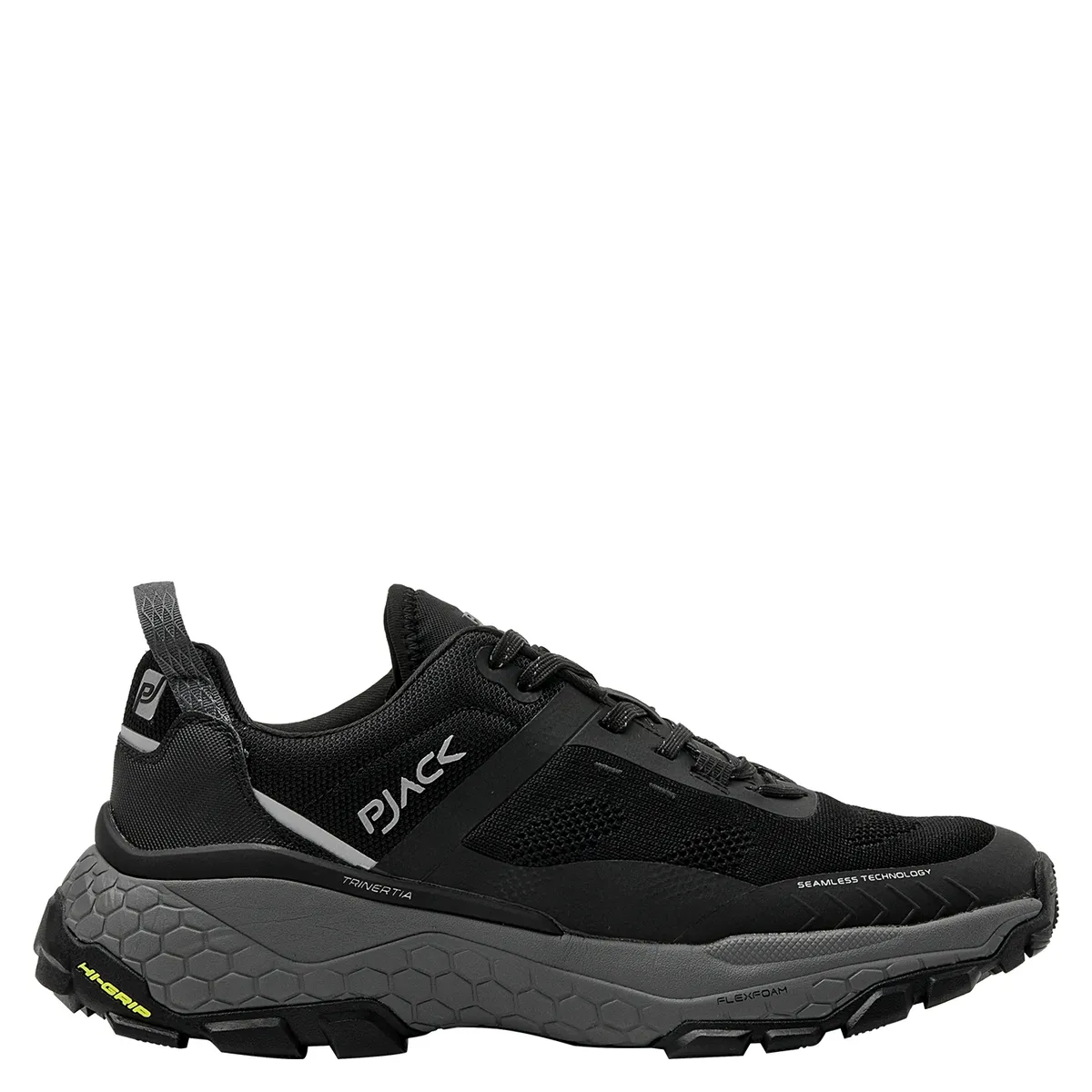 PJACK - Zapatilla Trail Running Hombre Negro Pjack