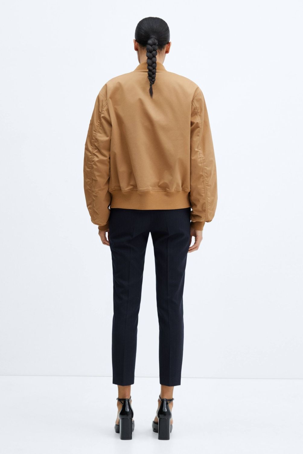 MANGO - Chaqueta Bomber Oversize Mujer Mango